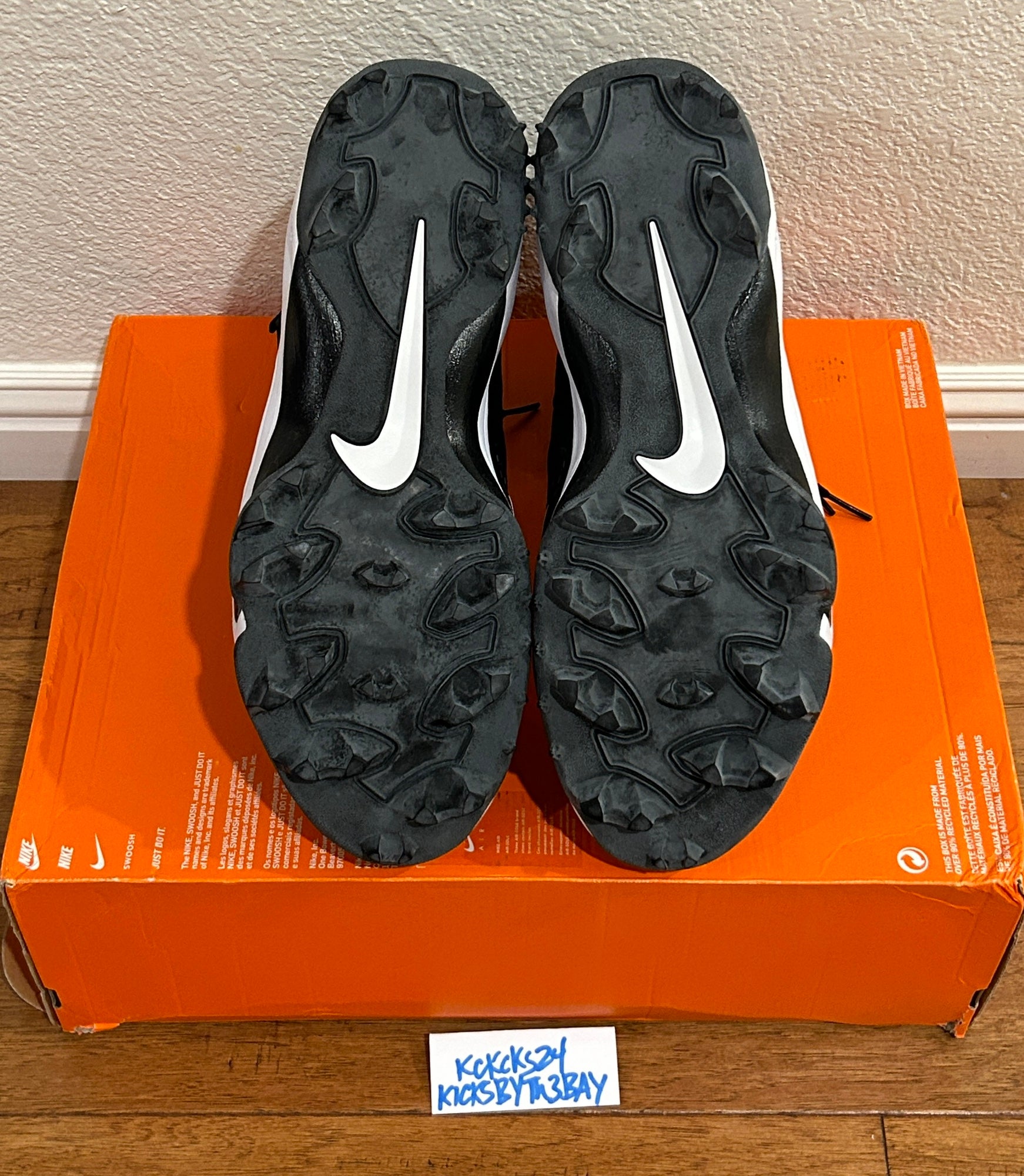 Nike Force Savage Elite Shark Football Cleats Black Mens 
