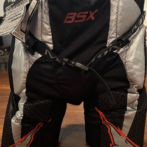 NEW Mission Roller Hockey BSX Senior Large Girdle Pant Red Black With Cup