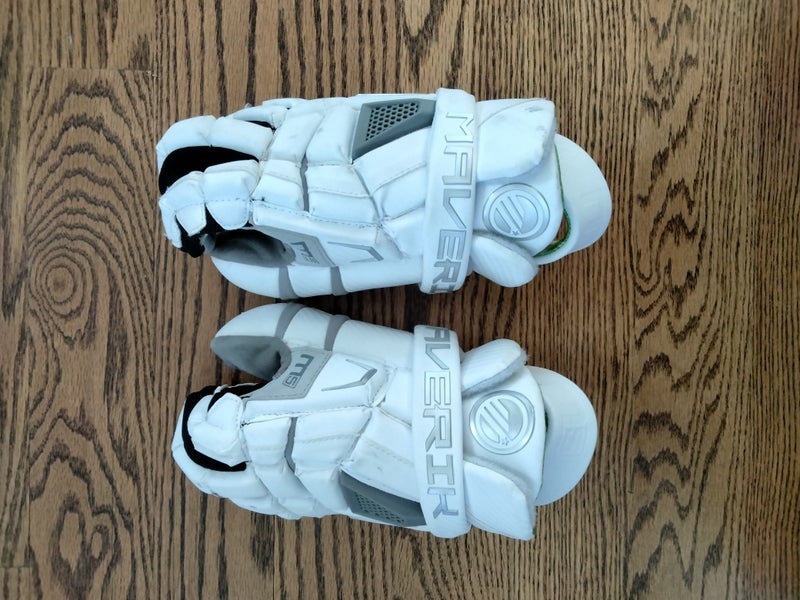 Used Goalie Maverik M5 Goalie Lacrosse Gloves 12"