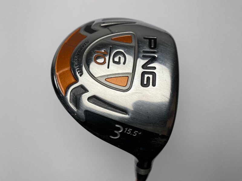 Ping G10 3 Fairway Wood 15.5* Graphite Design Tour AD Throttle 75g Stiff RH