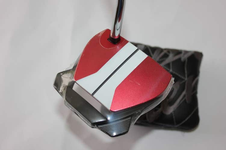 NEW TAYLORMADE SPIDER GTx SINGLE BEND NECK PUTTER - 34" - RED