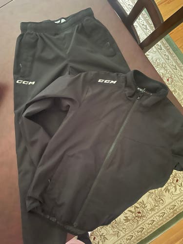 Black Used Medium CCM Jacket & Pants