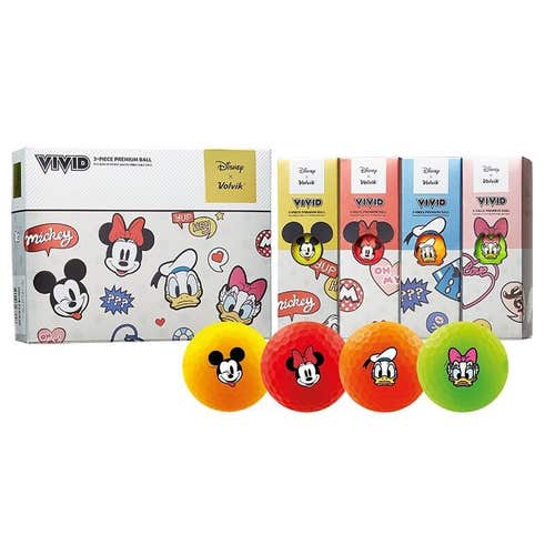 Volvik Vivid Disney Mickey & Friends - Limited Edition Disney Matte Golf Balls