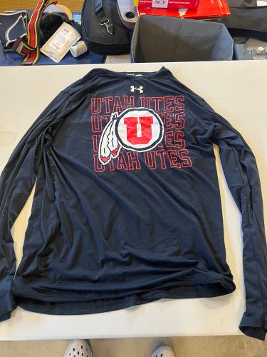 University of Utah Lacrosse Team Issued Black Long Sleeve