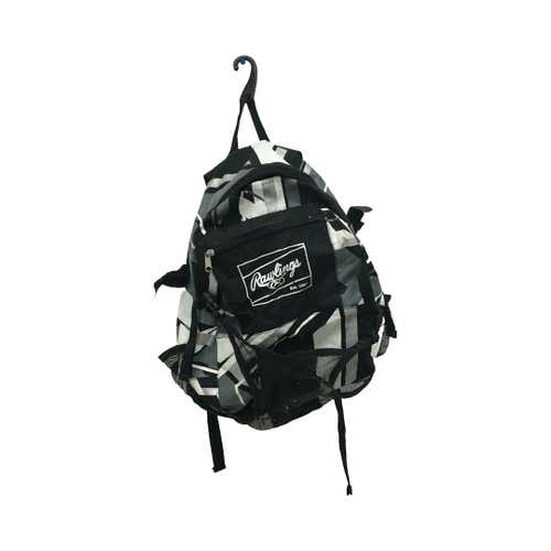 Used Rawlings Black Charcoal Backpack Baseball And Softball Equipment Bags