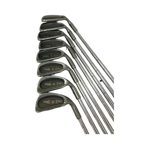 Used Ping Eye 2 Orange Dot 3i-pw Regular Flex Steel Shaft Iron Sets