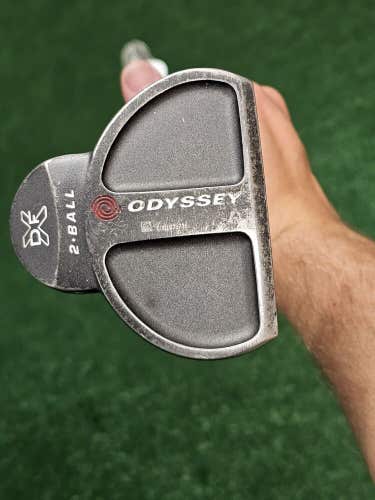 LH Odyssey XDF 2-Ball Putter Super Stroke Claw 1.0 Grip 2400