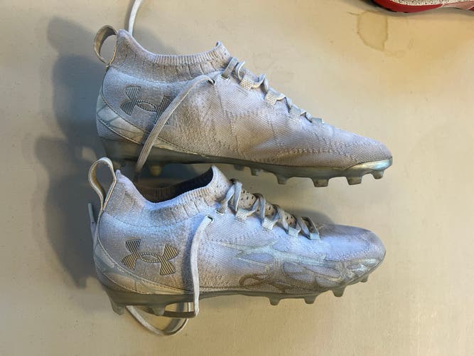 Under Armor White Command Pro Cleats (issued by U of U lacrosse) (size 11)