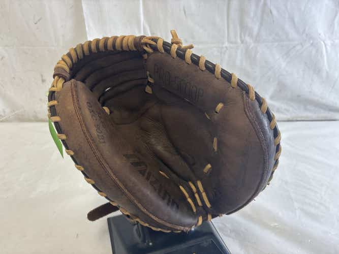 Used Mizuno Franchise Gxc 90b1 33 1 2" Leather Baseball Catcher's Mitt Glove