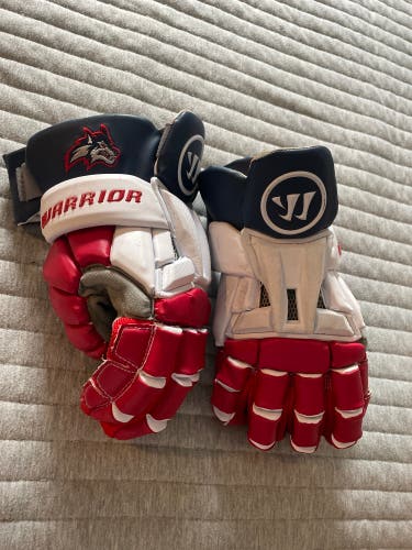 Used  Warrior Large Lacrosse Gloves