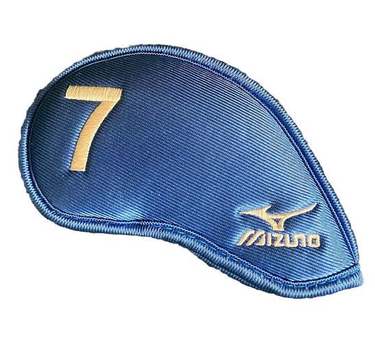 Mizuno 7 Iron Headcover Blue And White Nice Condition Hook And Loop Fastener