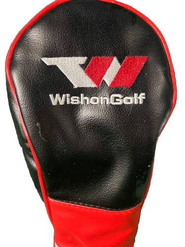 Wishon Golf 2 Wood Fairway Headcover Black, Red And White Excellent Condition