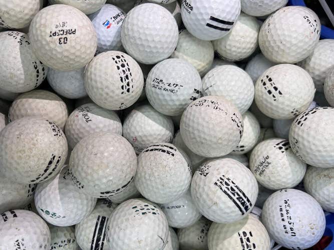 200 White Range Balls... Assorted Batch of AA Value Practice Golf Balls....