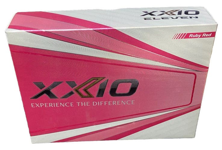 Srixon XXIO Eleven Ruby Red Golf Balls 4x 3-Ball Sleeves One Dozen Mint In Box