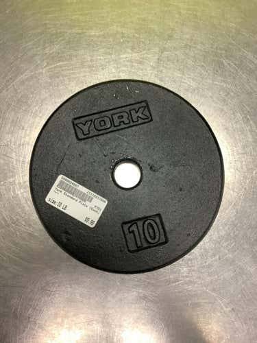 Used York 10 Lb Exercise & Fitness Standard Plates & Sets