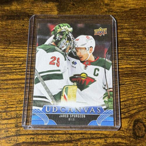 Jared Spurgeon Minnesota Wild 23-24 NHL Upper Deck Series 2 UD Canvas Card #C163
