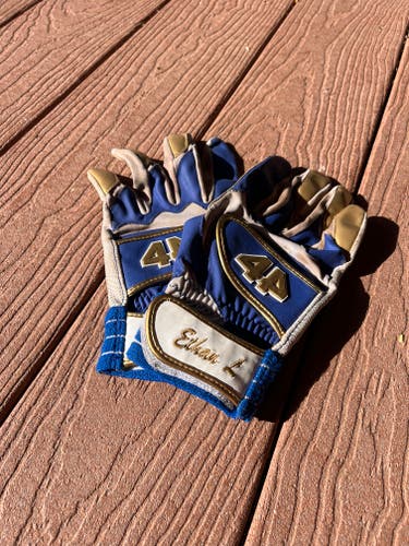Used Adult Medium Custom 44 Pro Batting Gloves