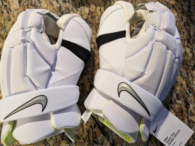 New Goalie Nike Vapor Pro Lacrosse Gloves Large