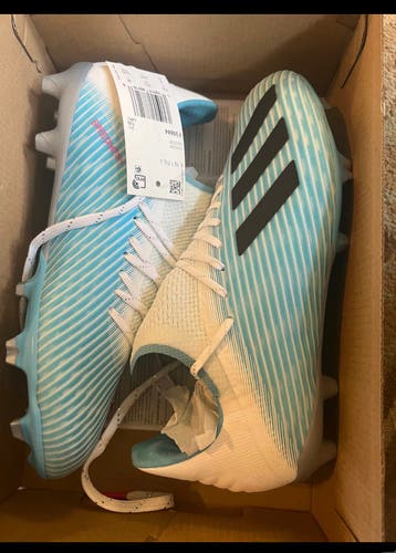 Blue New Kids Adidas X 19.1 Cleats
