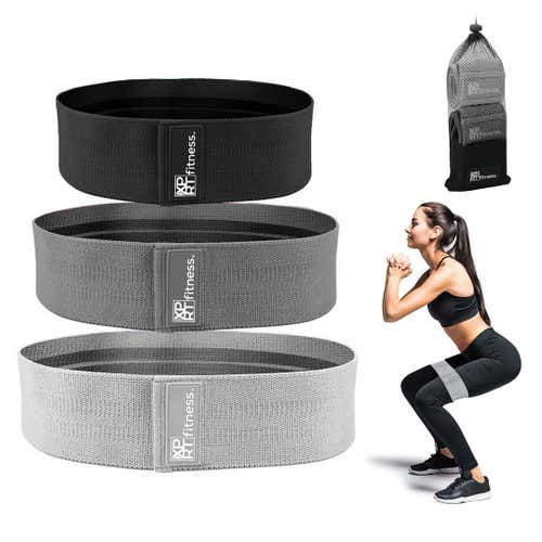Xprt Fitness Hip Bands Set Bk Gry Ltgry