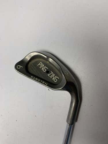 Used Ping Zing 6 Iron Steel Stiff Golf Individual Irons