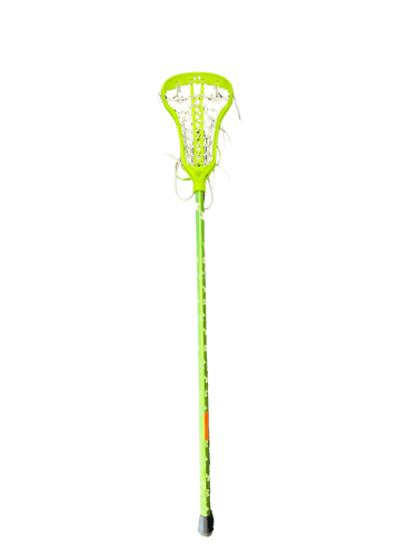 Used Under Armour Green Aluminum Women's Complete Lacrosse Sticks
