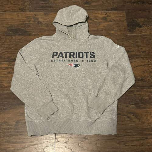 New England Patriots NFL Nike On Field Equipment Est 1960 Hoodie Sweatshirt SzLg