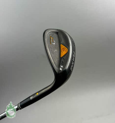 Used RH Cleveland CG14 Zip Grooves Black Pearl Wedge 58* Wedge Flex Steel Golf