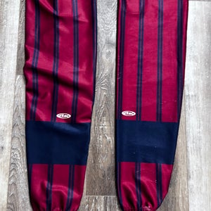 GAME WORN SIZE 30 ALLEN AMERICANS  WIZARD HOCKEY SOCKS