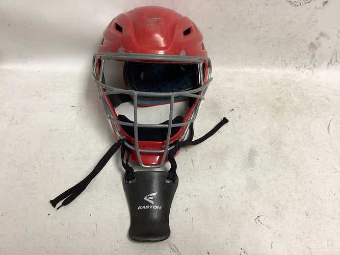 Used Easton Gametime Elite Ii One Size Catcher's Helmet With Mask