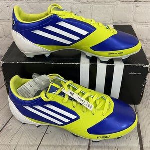 Adidas V21363 F30 TRX FG Women's Soccer Cleats Blue White Yellow US Size 5.5