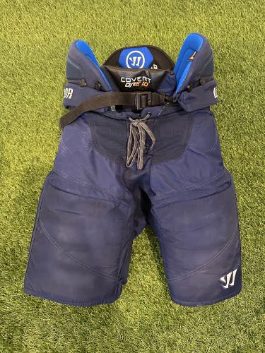 Warrior Covert QRE 10 Pro Stock Hockey Pants Large Navy Blue