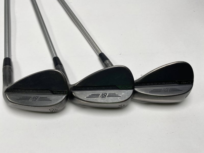 Titleist Vokey SM8 Jet Black Wedge Set 50* 12 | 54* 14 | 58* 12 C-Taper Stiff RH