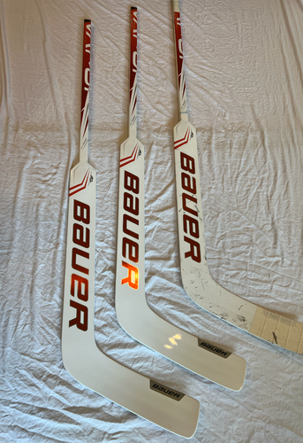 Set of Bauer 2X ProStock Goalie Sticks (NY Islanders)