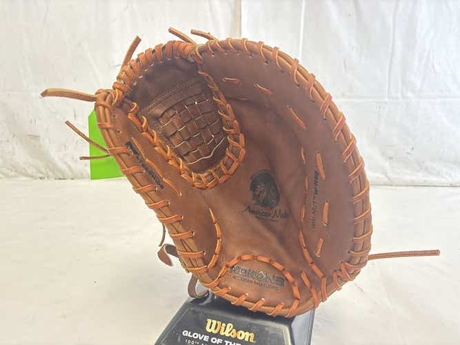 Used Nokona Walnut W-n80 14" Softball First Base Mitt Glove - Like New - Made In U.s.a.