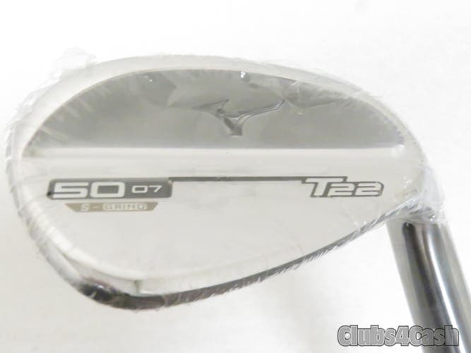 Mizuno T22 Wedge Chrome S Grind Dynamic Gold Tour Issue S400 50° 07 GAP NEW