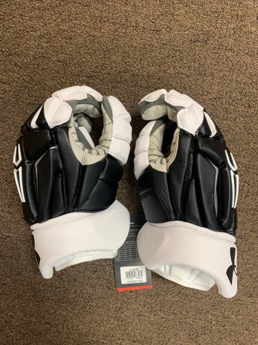 Used Under Armour Command Pro 2 Large 13" Black/White Lacrosse Gloves