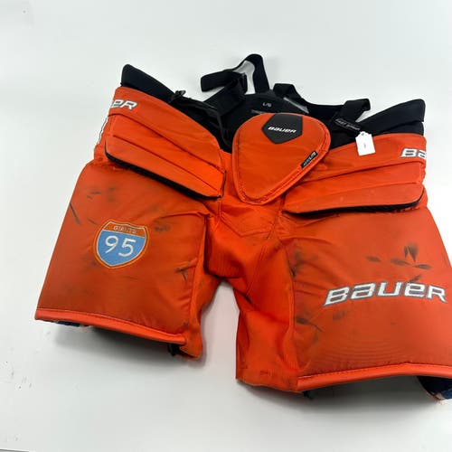 Used Orange Bauer Pro Stock Goalie Pants | Senior Large | C499