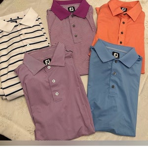 Bundle of 5 FootJoy golf Polo shirts all size XL