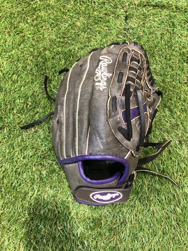 Used Kid Pitch (9YO-13YO) Rawlings Storm Right Hand Throw Pitcher's Softball Glove 12"