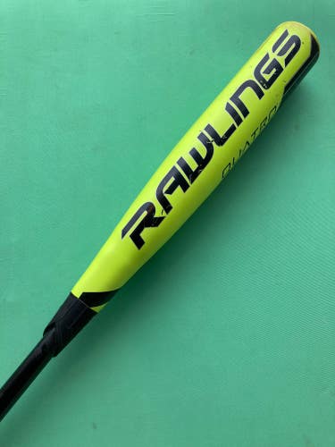 Used BBCOR Certified Rawlings Quatro GLOWSTICK Edition Composite Bat 33" (-3)