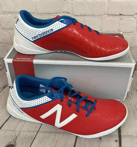 New Balance NSVRCTAW Visaro Control Men's Soccer Shoes Red White Blue US Size 9