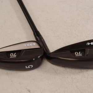 Sub 70 699-U V2 Utility Black #4, #5 Driving Iron Set RH Stiff Graphite # 173656