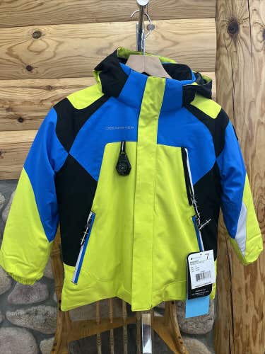 Obermeyer Bolide Kid's Winter Jacket, Limelight Size 6