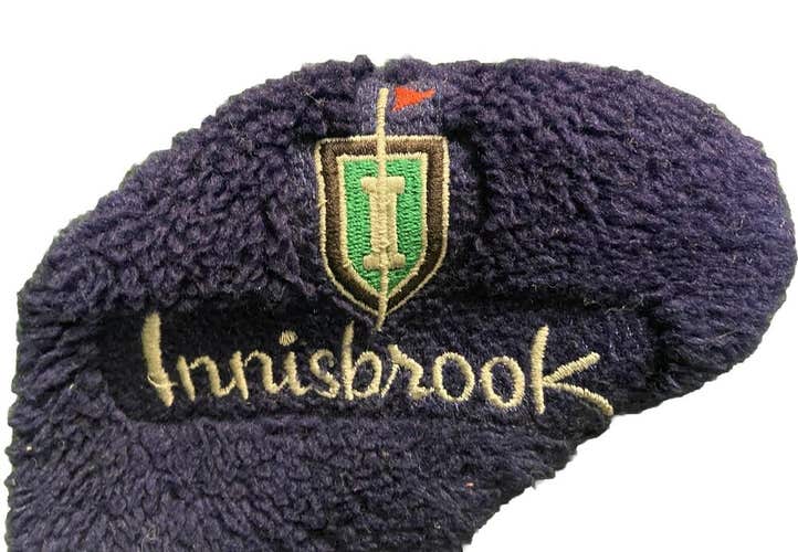 Innisbrook Blade Putter Fuzzy Headcover With Hook & Loop Fastener Good Condition