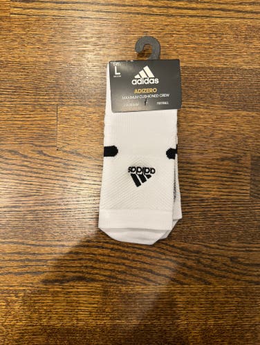 Brand New White New L Adizero Socks