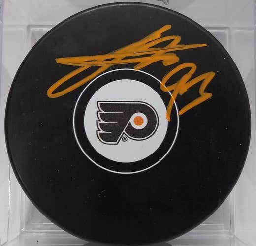JAKOB VORACEK Autographed Philadelphia Flyers NHL Hockey Puck Signed