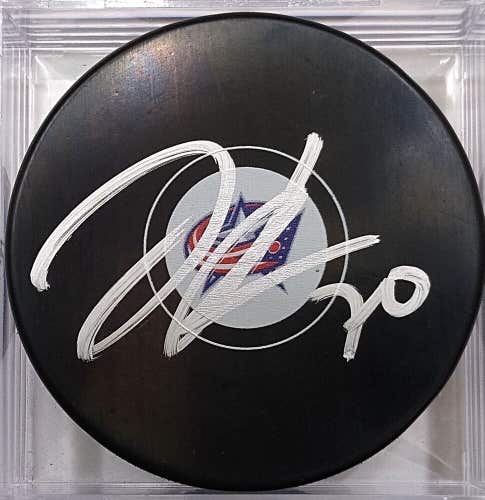 JOONAS KORPISALO Autographed Columbus Blue Jackets NHL Hockey Puck Signed
