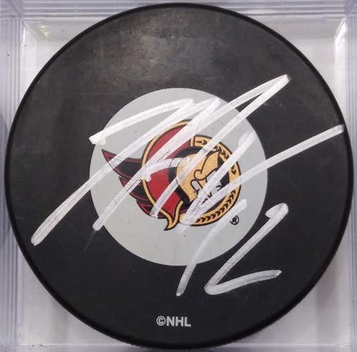 MIKE FISHER Autographed Ottawa Senators NHL Hockey Puck Signed