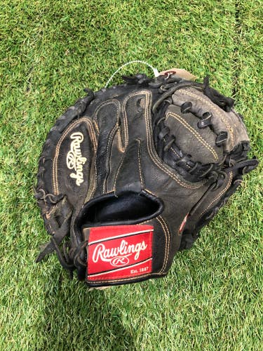 Used Kid Pitch (9YO-13YO) Rawlings Renegade Right Hand Throw Catcher's Baseball Glove 32.5"